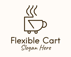 Hot Cup Trolley logo design