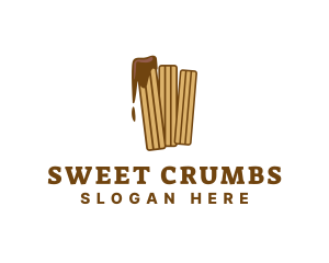 Sweet Chocolate Churros logo design