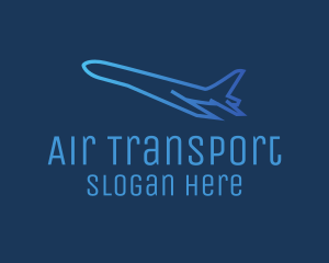 Blue Plane Takeoff logo design