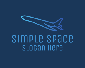 Blue Plane Takeoff logo design