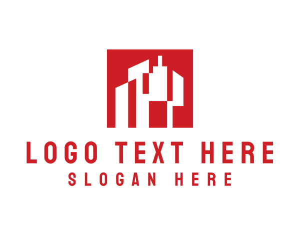 Red And White logo example 3