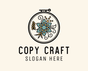 Ornament Flower Crafts logo design