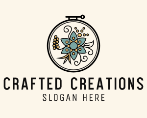 Ornament Flower Crafts logo design