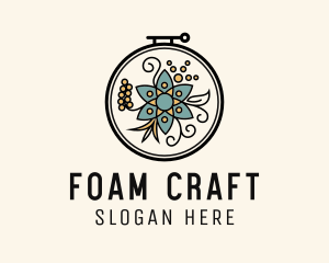 Ornament Flower Crafts logo design