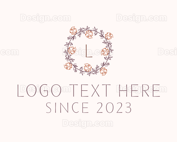 Decorative Floral Gardening Logo