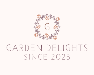 Decorative Floral Gardening logo design