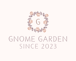 Decorative Floral Gardening logo design