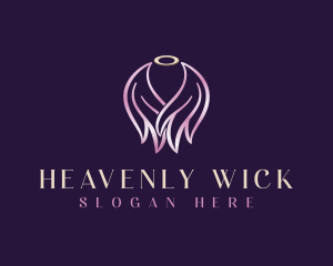 Angel Wings Halo logo design