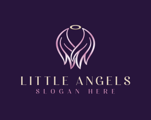 Angel Wings Halo logo design