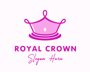 Pink Princess Crown logo