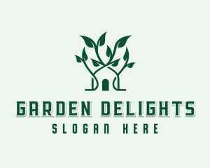 Tree Plant Gardening  logo design