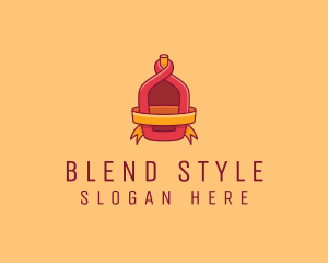 Red Alcohol Bottle Flask logo design