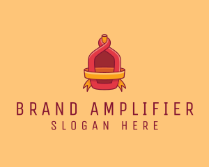 Red Alcohol Bottle Flask logo design