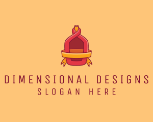 Red Alcohol Bottle Flask logo design