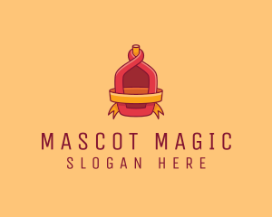 Red Alcohol Bottle Flask logo design