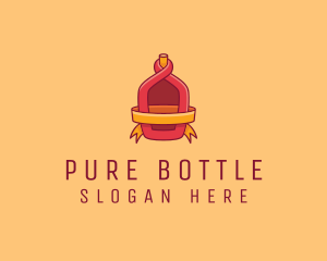 Red Alcohol Bottle Flask logo