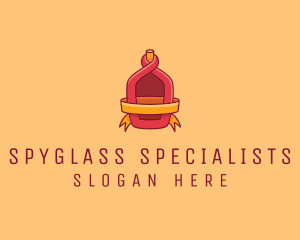 Red Alcohol Bottle Flask logo design