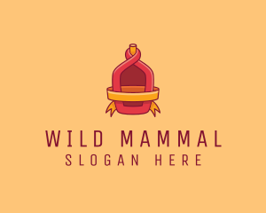 Red Alcohol Bottle Flask logo design