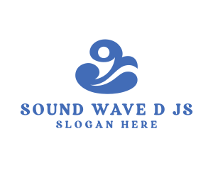 Wave Flower Ecology logo design