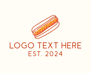 Cafeteria Hot Dog Doodle  logo