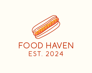 Cafeteria Hot Dog Doodle  logo