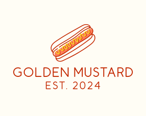 Cafeteria Hot Dog Doodle  logo design