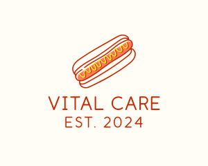 Cafeteria Hot Dog Doodle  logo