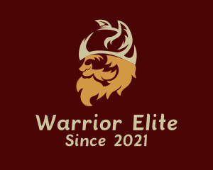Viking Warrior Head logo design