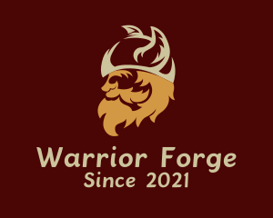 Viking Warrior Head logo