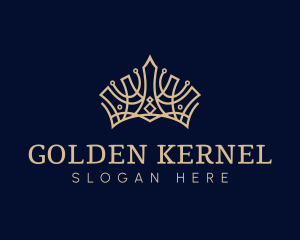 Golden Royal Crown logo design