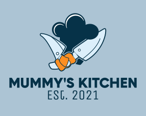 Chef Kitchen Knife  logo design