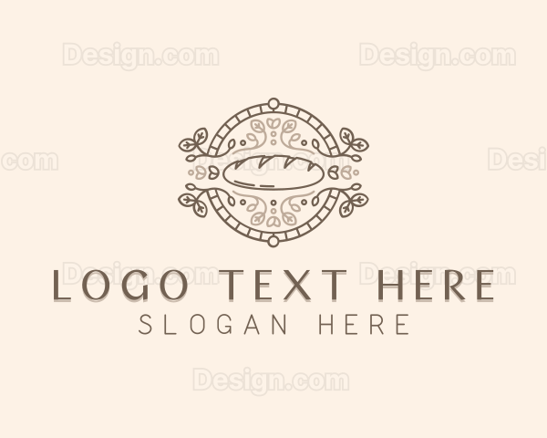 Baguette Bread Baker Logo