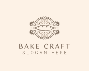 Baguette Bread Baker logo design