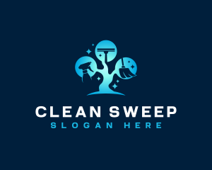 Eco Maintenance Cleaning logo design