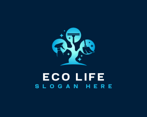 Eco Maintenance Cleaning logo design