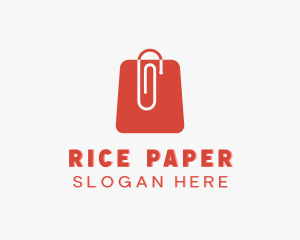 Paper Clip Shopping logo design