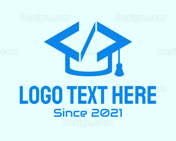 Graduation Cap Code Logo