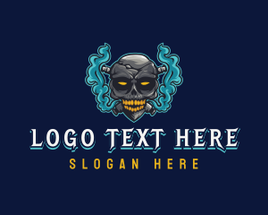 Vaping Skull Gamer logo