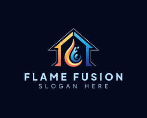 Hot Cold House Thermal logo design