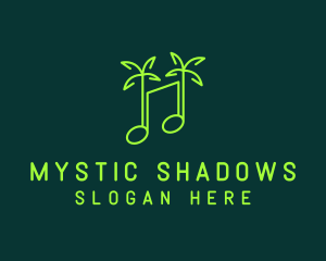 Neon Tropical Music logo design