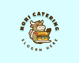 Cow Burger Restaurant logo design