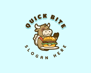 Cow Burger Restaurant logo design