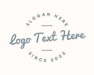 Hipster Round Cursive logo