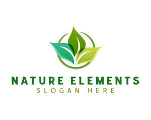 Leaf Landscaping Natural logo design