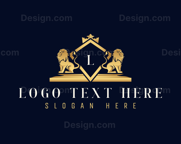 Deluxe Luxury Lion Logo