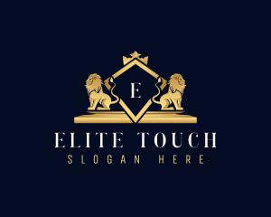 Deluxe Luxury Lion logo design