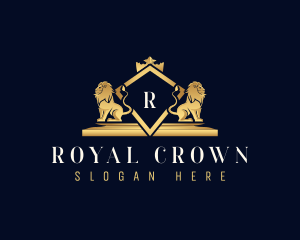 Deluxe Luxury Lion logo design