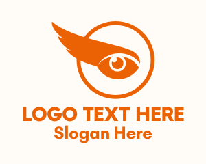 Orange Wing Eye Logo