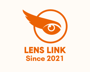 Orange Wing Eye logo