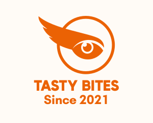 Orange Wing Eye logo